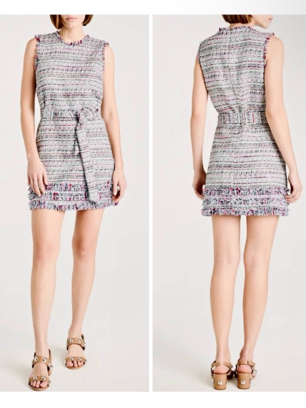 NWT Cinq a Sept Tweed Ashton Sleeveless Dress Size 2